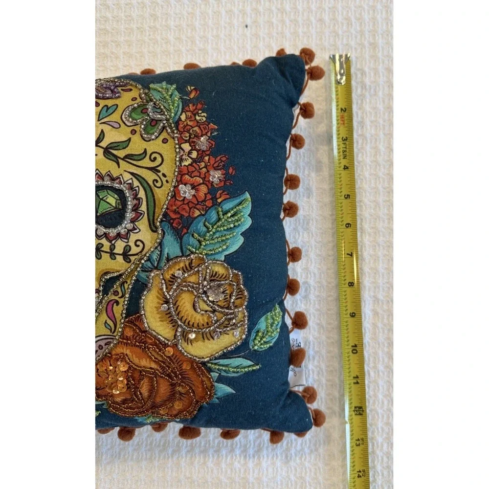 Mortar & Bone Halloween Sugar Skulls Day of the Dead Beaded 12